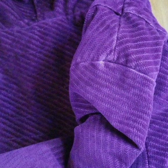 Quilted Corduroy Fleece Toggle Zip Jacket L - Picture 8 of 8